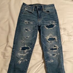 Ripped American eagle jeans
